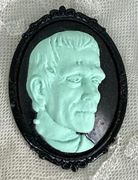 **NEW!** Mint Frankenstein Cameo Brooch Pin in Classic Setting **NEW!** Mint Frankenstein Cameo Brooch Pin in Classic Setting