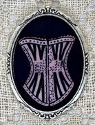 Pink Corset Cameo Brooch Pink Corset Cameo Brooch