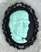 **NEW!** Mint Frankenstein Cameo Brooch Pin **NEW!** Mint Frankenstein Cameo Brooch Pin