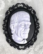 **NEW!** Lavender Frankenstein Cameo Brooch Pin **NEW!** Lavender Frankenstein Cameo Brooch Pin
