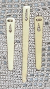 3 Vintage Celluloid Bodkins