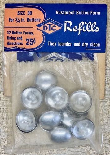 Vintage DTC Rustproof Button Forms