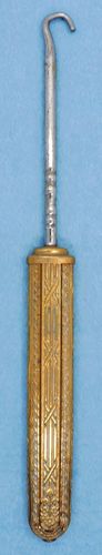 Vintage Button Hook w/Brass Handle