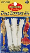Vintage Clinton Doll Zippers & Snaps