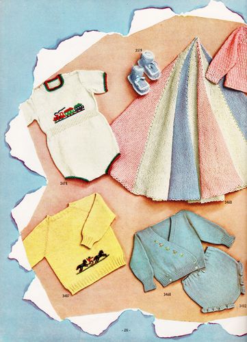 Vintage Fleisher's Baby Book,Hand Knits for Infants to 4 Years,Vo. 87