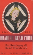 Vintage Real Silk Braided Bead Cord
