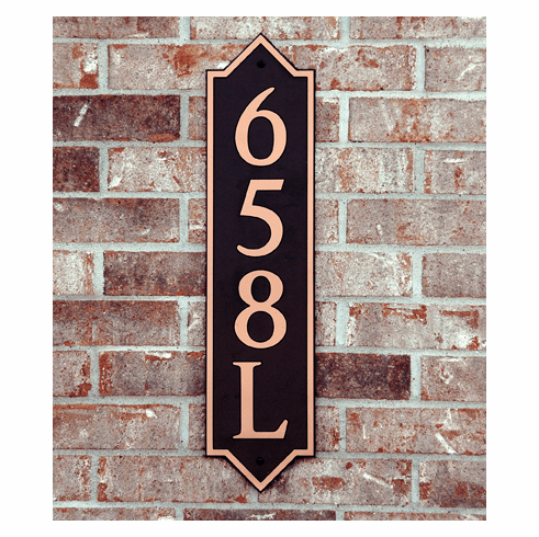 Estate Horizontal Harlequin Composite Plastic Address Plaque