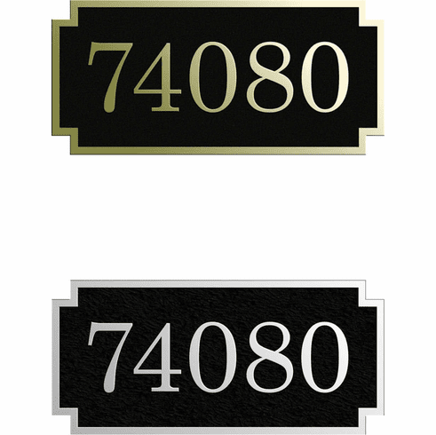 Estate Horizontal Narrow Inset Address Plaque