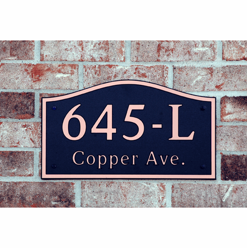 Estate Wave Compostite Plastic Address Plaque