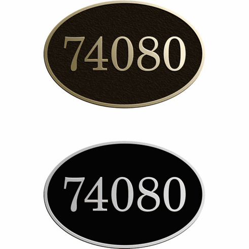 Petite Wide Oval Address Plaque