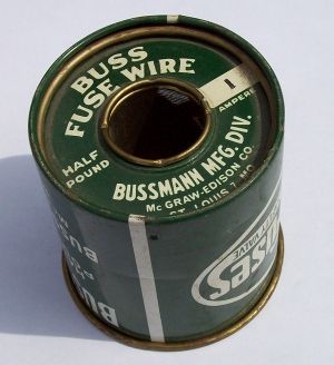 Bussmann BFW-30 - Buss Fuse Wire .103 Dia., 051712714570