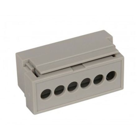 Bud Industries DMB-4771-TGH, 9 Holes Guard For 9 Terminals