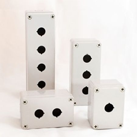 Bud Industries PBB-11835-3, L7 X W3 X D3, NEMA 4X Heavy Duty Plastic push button box
