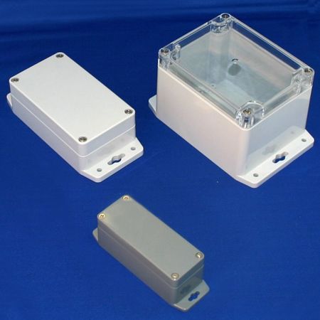 Bud Industries PN-1331-CMB, L3 X W3 X D2, Plastic NEMA 4X Box With Mounting Brackets
