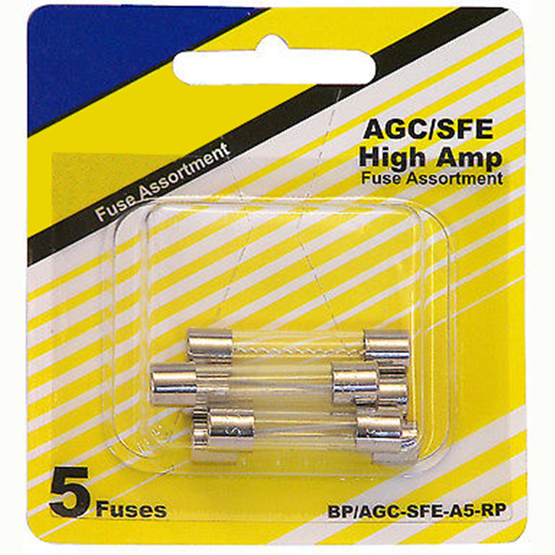 thumbnail interactive-video image 1 of Bussman BP/AGC-5-RP 5 Amp AGC Glass Fuse – Single, New 1 of 6
