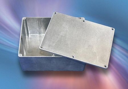 Bud Industries CN-6706, L5 X W4 X D1, Die Cast Aluminum Box with Mounting Brackets