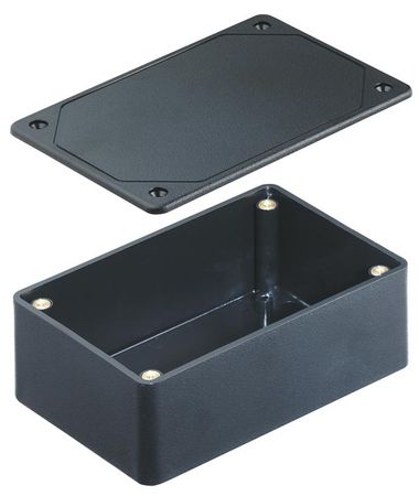 Bud Industries CUR-3281-MB, L5 X W3 X D2, Plastic Box, Utilibox Style A