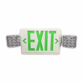 Eiko EXIT/EM-G-W - 11038, Exit Sign Green with Emergency Light White Housing