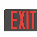 Eiko EXIT-R-BK - 11035, Exit Sign Red Black Housing