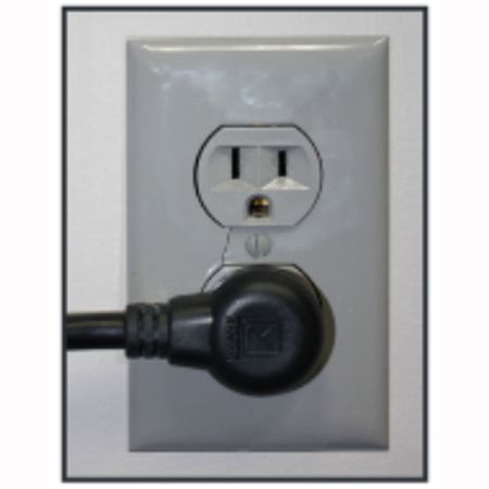 Lowell IEC-12-90RX10 IEC Power Cord w Tight-twist conductors 12in 90-degree-right-plug
