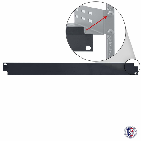 Lowell FP-2 - Finishing Panel for Rackmount Utility Shelves