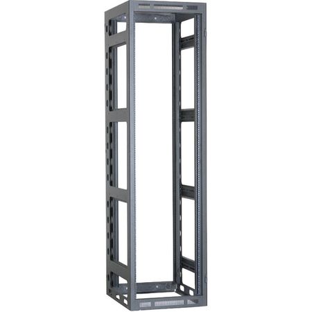 Lowell LGNR-2427 Rack-Narrow-Gangable-24U 27in Deep Rails Rear Door Black