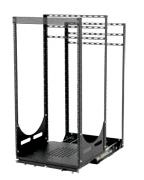 Lowell LPTR2-1219 Rack-Pull and Turn System-12U 2-Slides 19in Deep Black