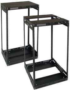 Lowell LVR14-2128 Rack-Variable Depth-14U Expands from 21in - 28in Deep Black