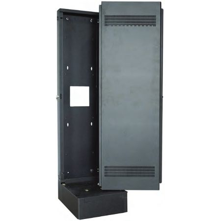 Lowell LWBR-3532 Rack-Wall/Base Mount-35U 32in Deep 1pr Adj Rails Black