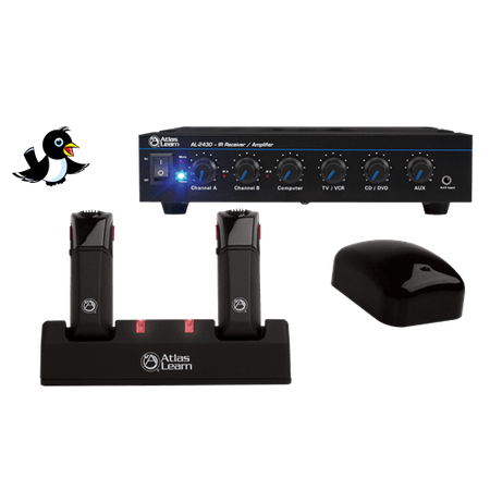 Atlas Sound MAGPIE2-1 - Atlas Learn Dual MAGPIE Wireless Mic and Single IR Dome Kit