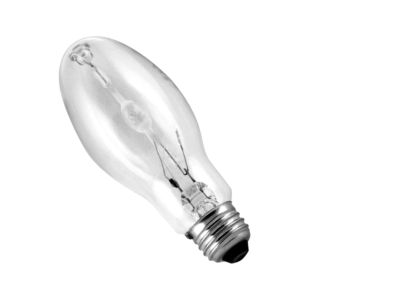 Howard Lighting MP250/BU - 250 watt, Metal Halide, M58/O, Base up burn, MOG (EX39), BT28 Clear bulb,