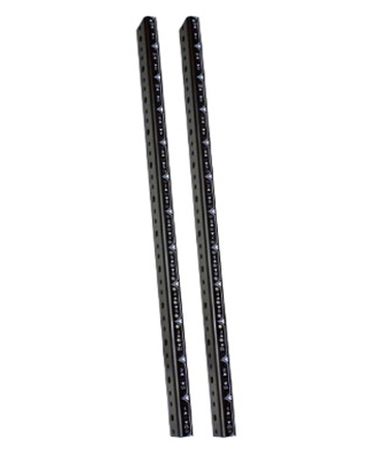 Lowell RRT-32 Rack Rails Thin-flange for custom millwork no mounting hardware 32U