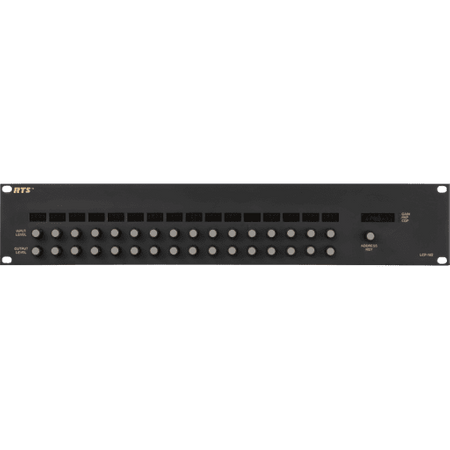 Telex RTS Intercom LCP-102-BLK F.01U.118.642 - Lcp 102 Control Panel, Black  Multifunction Control Panel - 2Ru X 19" Rack Mounting.