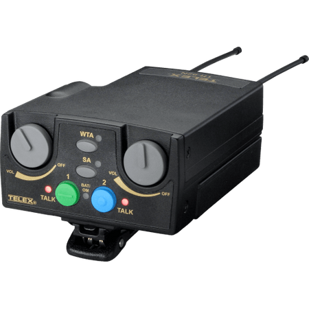Telex RTS Intercom TR-82N-C3-R5-US F.01U.351.393 - UHF Beltpack, 2Ch, Band C3, 5F Headset