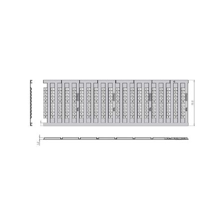 Bussmann TM20CB-FV01 - Marking Label, Vertical, 1 To 10, Repeat, 051712365147