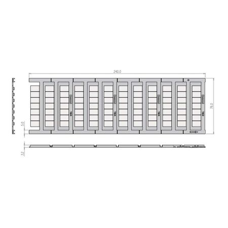 Bussmann TM28CB-FH03 - Marking Label, Horizontal, 21 To 30, Rep, 051712365826