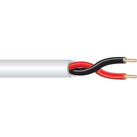 West Penn Wire 224GY0500 - 18/2 UTP CMR Commercial Speaker Cable 500 ft. Gray