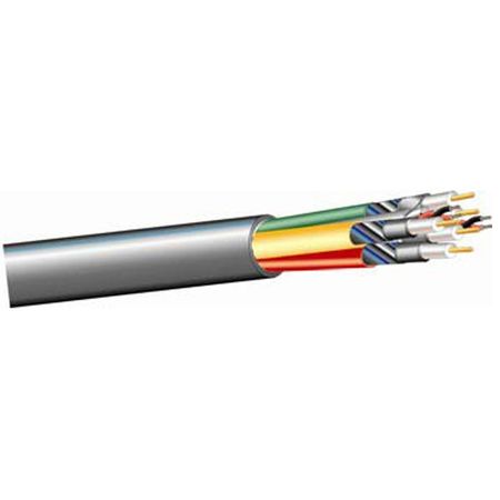 West Penn Wire 255CRGBBK0500 - Rgb Sync 5 Conductor 25Awg Cmp