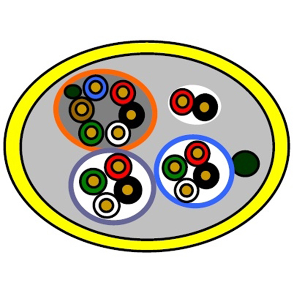 West Penn Wire AC1822BL1000 Access Control Composite Cable