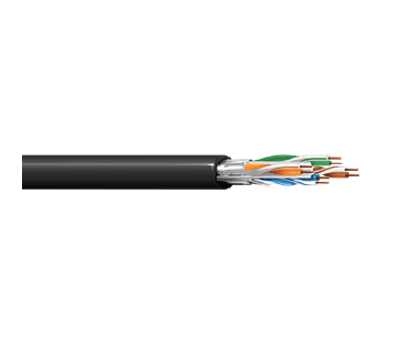 West Penn Wire 4236FBK1000 -4P 23G SHLD CAT6 PVC, 1000 FT.