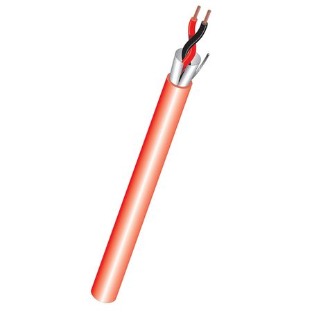 West Penn Wire 991BL0500 - 2 Cond 16 Solid Bare Shielded Fplr