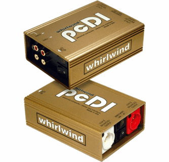 whirlwind pcDI ステレオダイレクトボックス Whirlwind PCDI - Direct Box - dual with RCA, 1/4