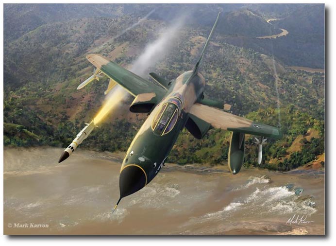 All Out Warrior by Mark Karvon (F-105G Thunderchief - Wild Weasel)