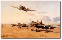 Hunters in the Desert by Robert Taylor (Me109)