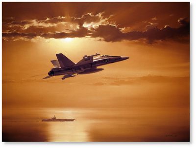 It's Gonna Be a Pinky by R.G. Smith (F/A-18 Hornet)