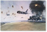Operation Pierce Arrow - NVN by R.G. Smith (F-8 Crusader)