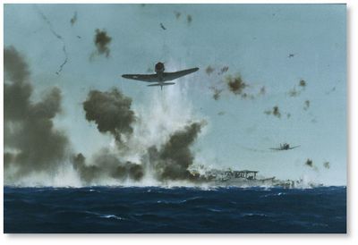 Scratch One Flattop - The Battle of Coral Sea by R.G. Smith (SBD Dauntless)