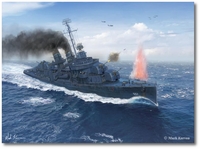 USS Johnston DD 557 - "The Finest Hour" by Mark Karvon