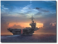 Sunset Recovery by William S. Phillips (F-14 Tomcat)