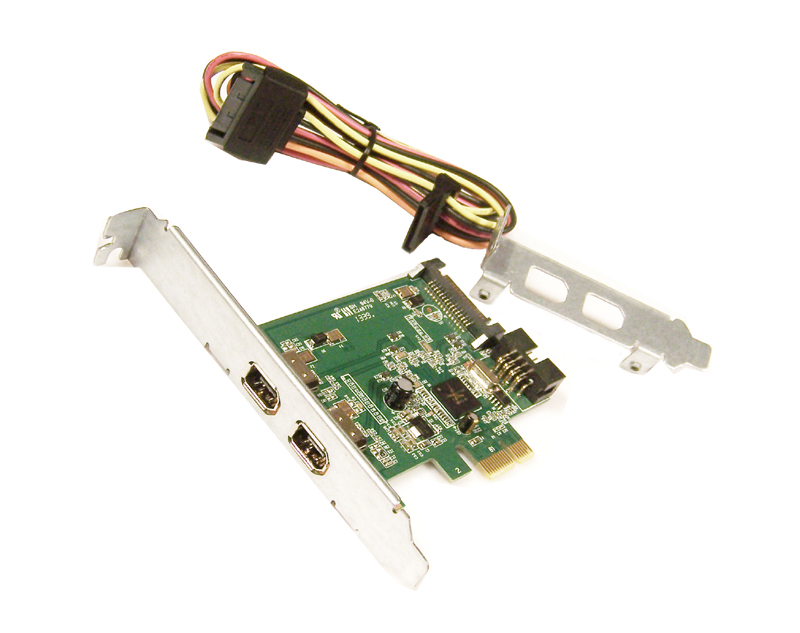 HP Dual Port Firewire IEEE 1394a PCIe x1 Card BW851AA Include Cable and